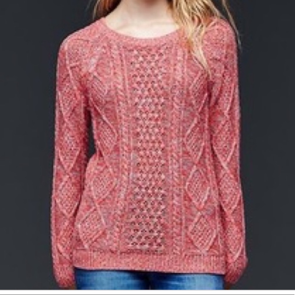 Gap Cable Knit Pullover Sweater - M